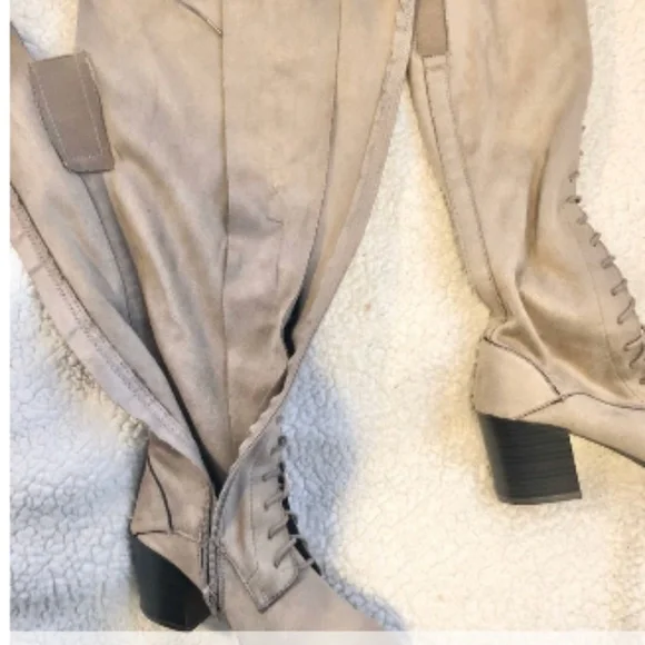 NWOB Qupid Lace up adjustable knee-high boots. These boots are fully loaded! Sta - Picture 8 of 9